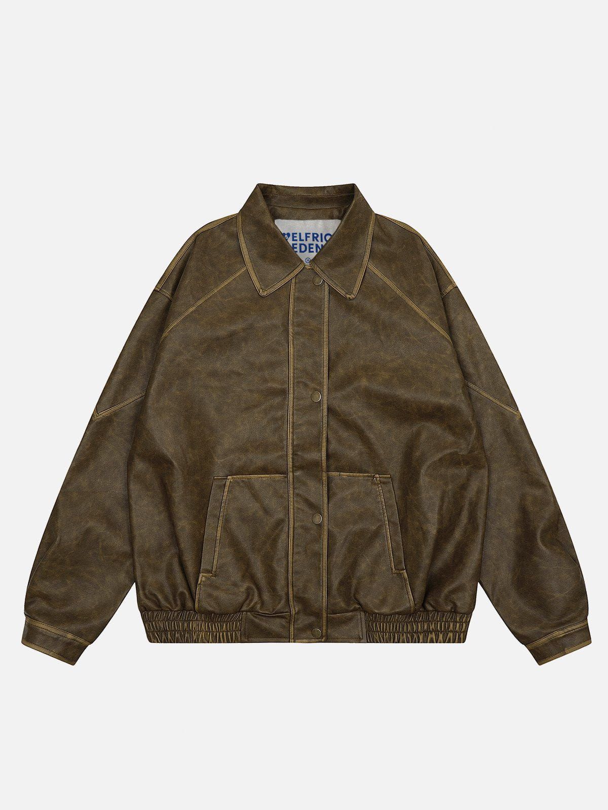 Aelfric Eden Solid Washed Leather Jacket sold by Aelfric Eden product image thumbnail 2