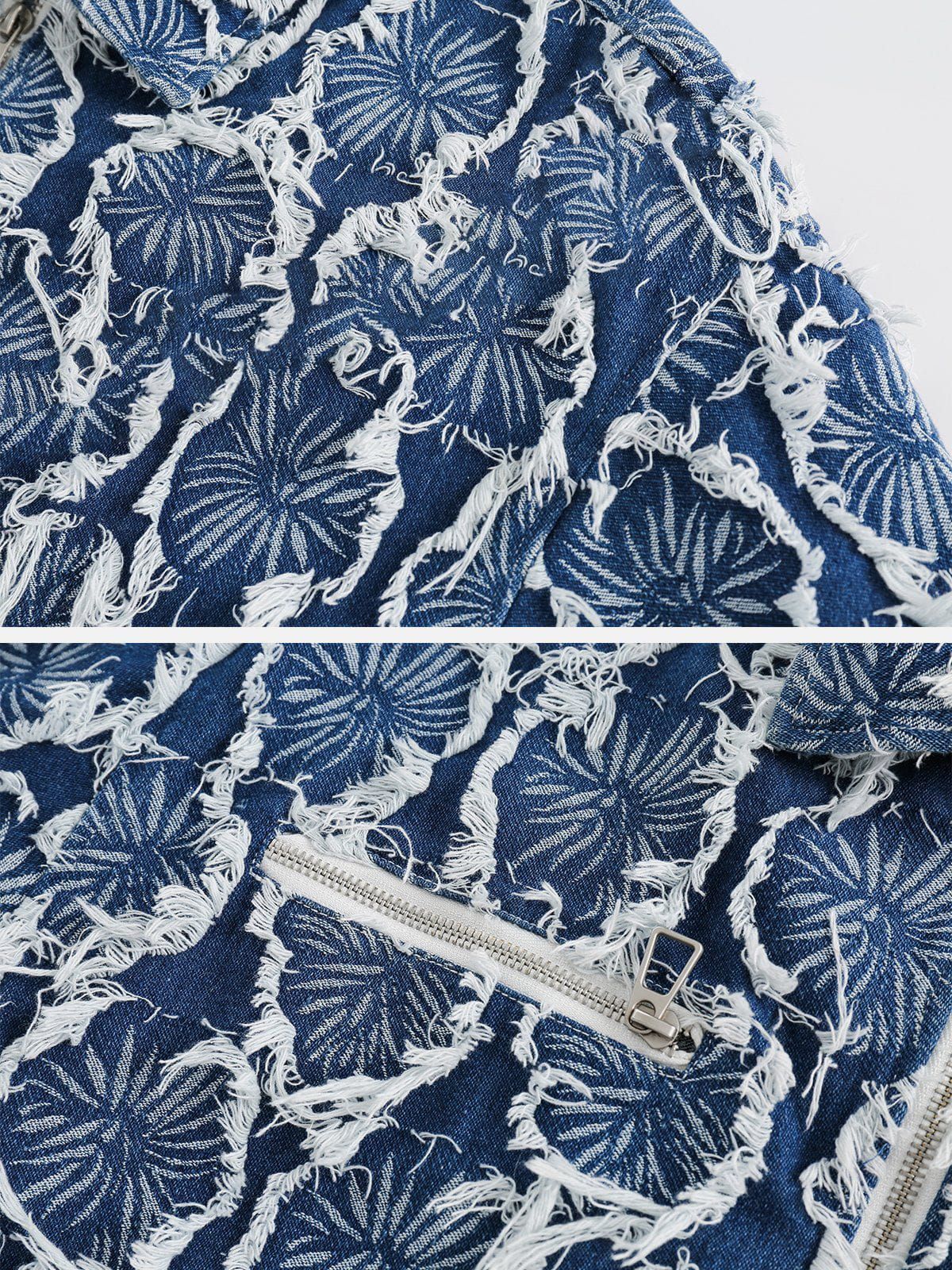 Aelfric Eden Fringe Washed Denim Jacket sold by Aelfric Eden product image thumbnail 5