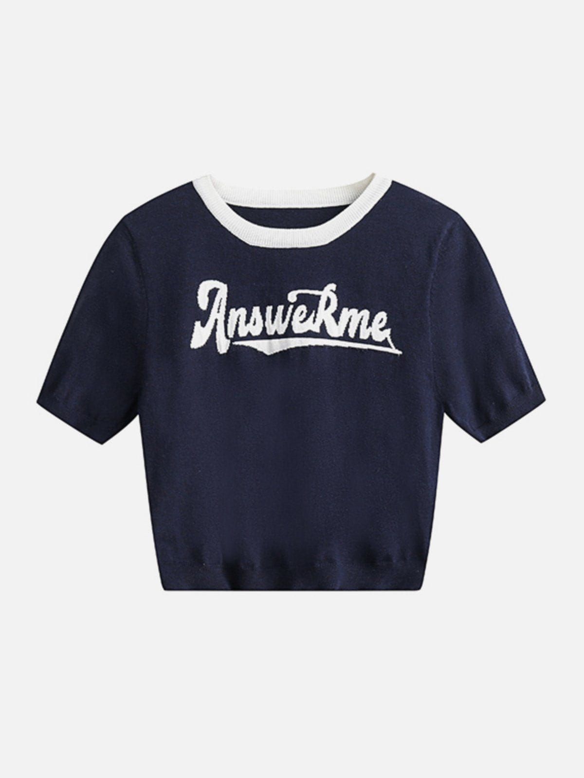 Vintage Flocked Letter Tee sold by Aelfric Eden product image thumbnail 2