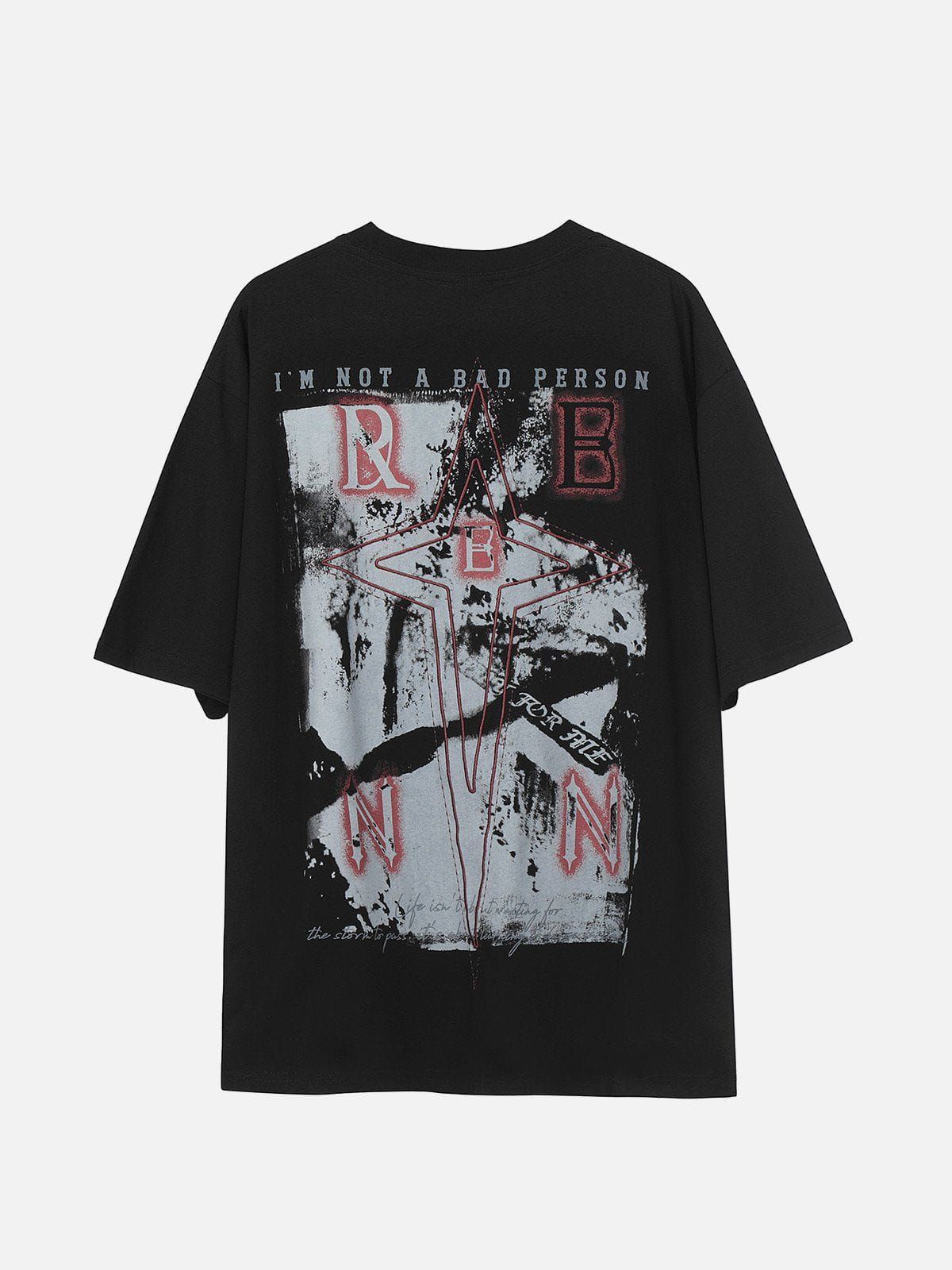 Aelfric Eden Abstract Star Print Washed Tee sold by Aelfric Eden