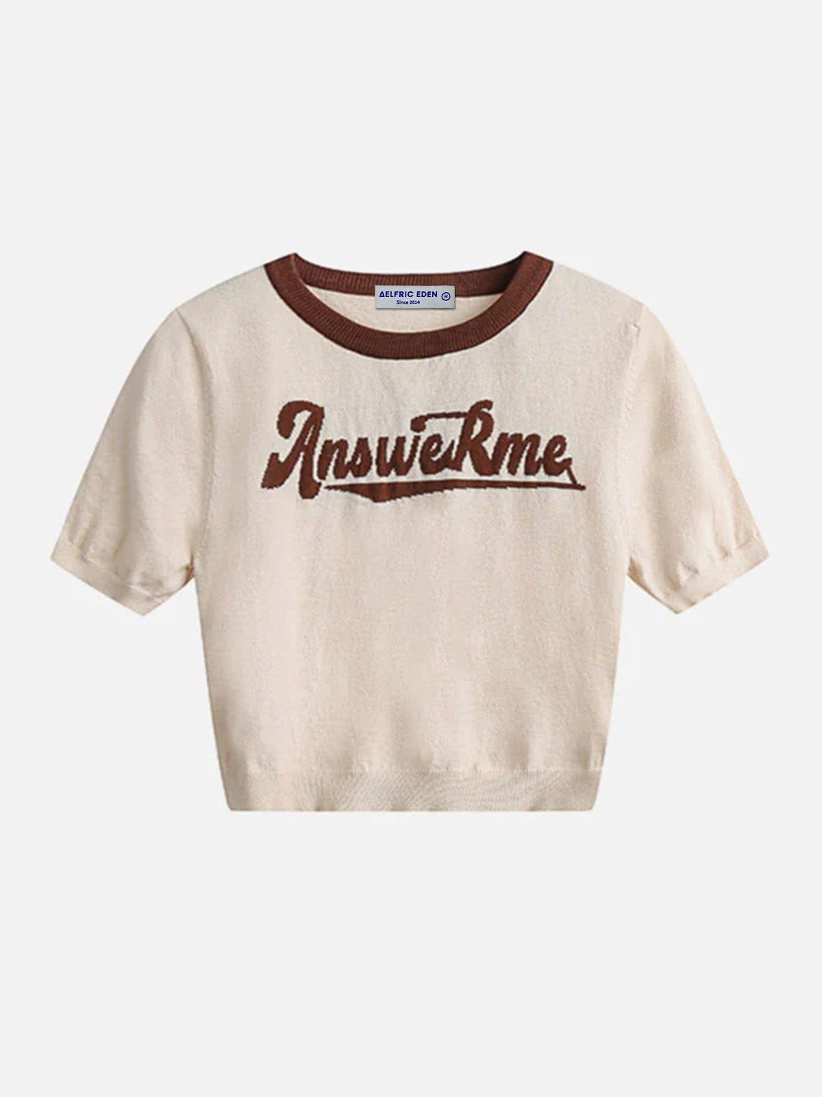 Vintage Flocked Letter Tee sold by Aelfric Eden