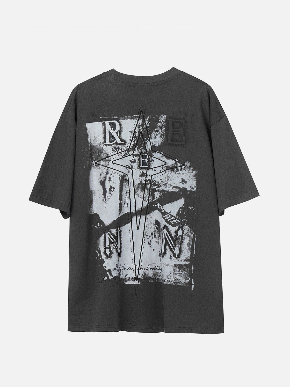 Aelfric Eden Abstract Star Print Washed Tee sold by Aelfric Eden product image thumbnail 3