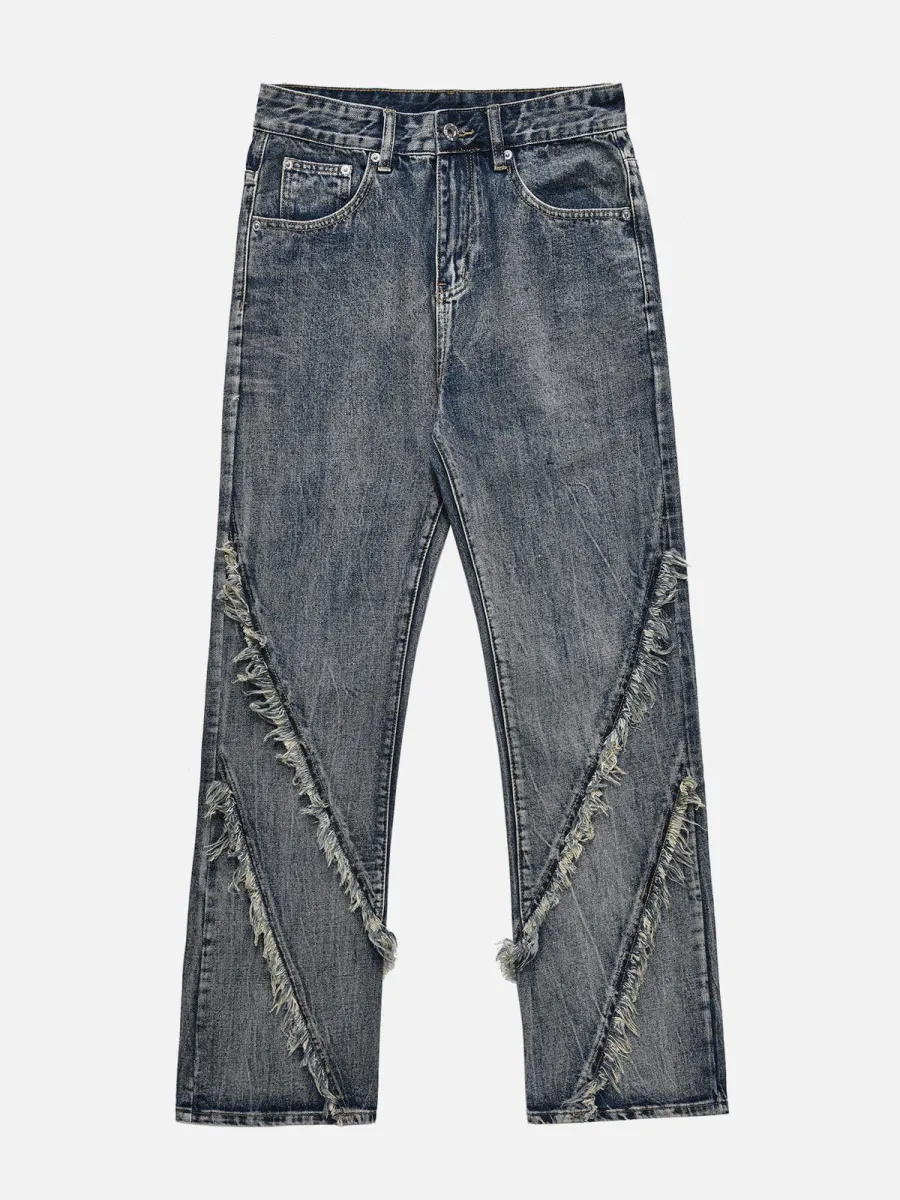 Aelfric Eden - Multi Fringe Washed Jeans