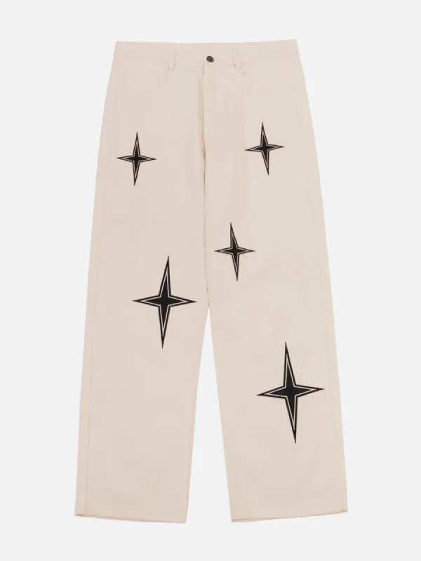 Aelfric Eden Diamond Star Print Pants sold by Aelfric Eden