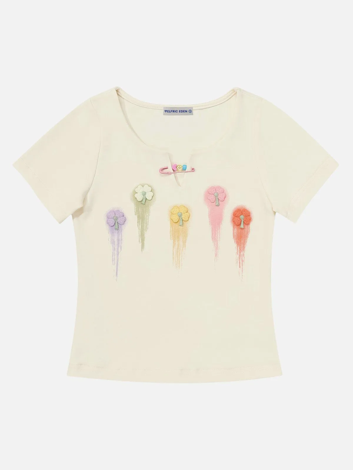 Aelfric Eden Embroidery Flower Pin Tee sold by Aelfric Eden