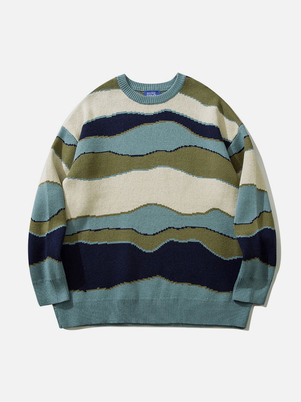 Aelfric Eden Color Blocking Stripe Sweater sold by Aelfric Eden