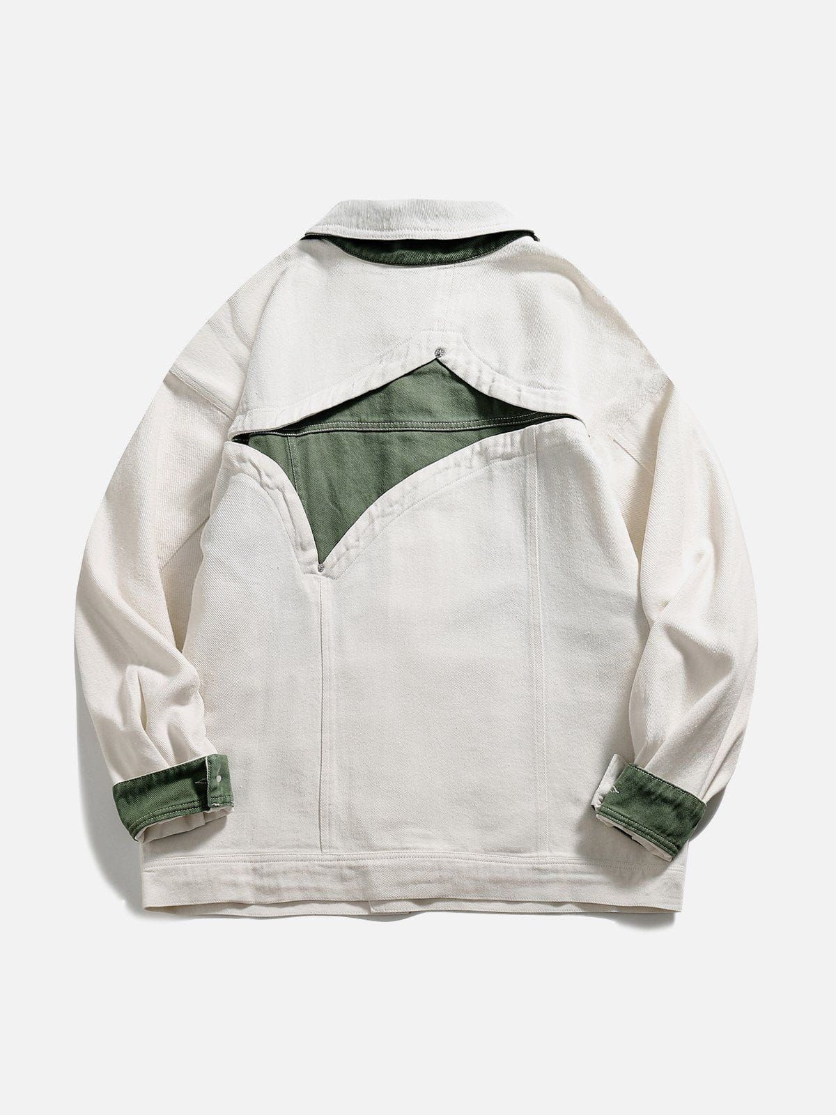 Aelfric Eden Splicing Contrast Denim Jacket sold by Aelfric Eden product image thumbnail 2