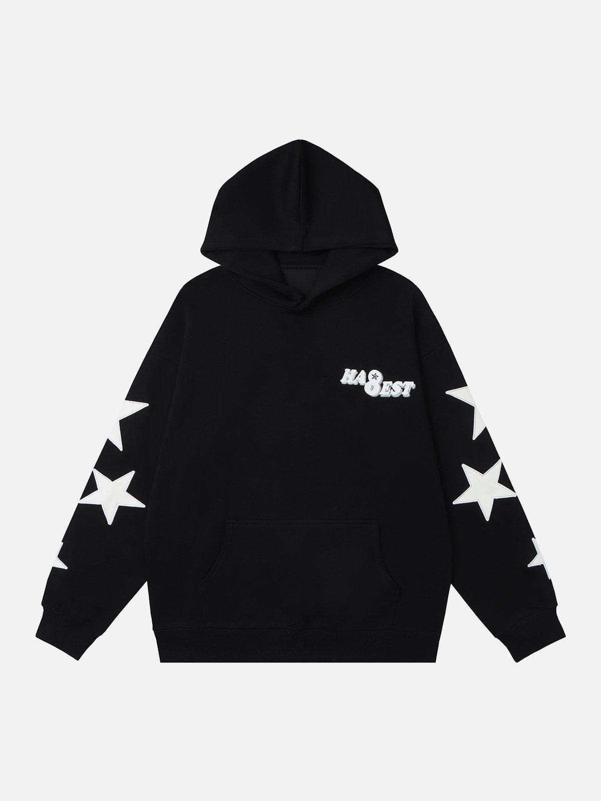 Aelfric Eden Vintage Alphabet Print Star Embroidery Hoodie sold by Aelfric Eden product image thumbnail 2