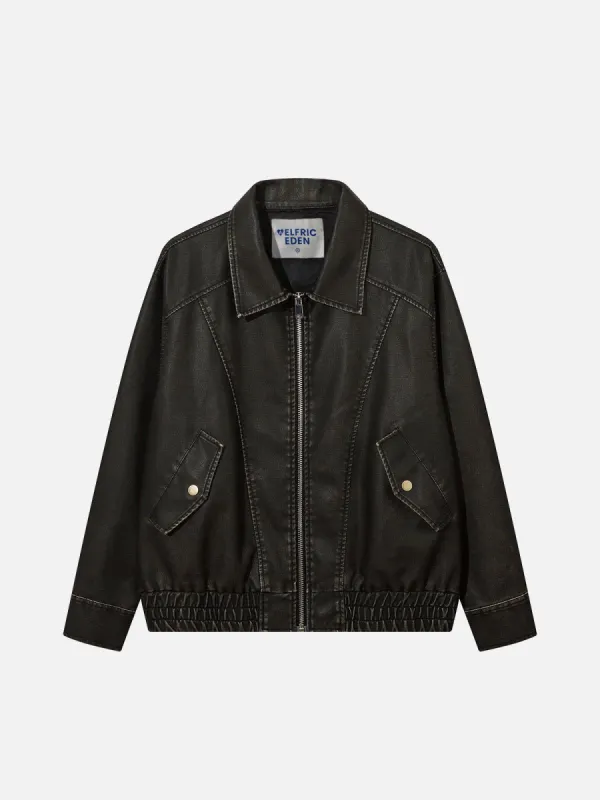 Aelfric Eden Vintage Washed Faux Leather Jacket sold by Aelfric Eden