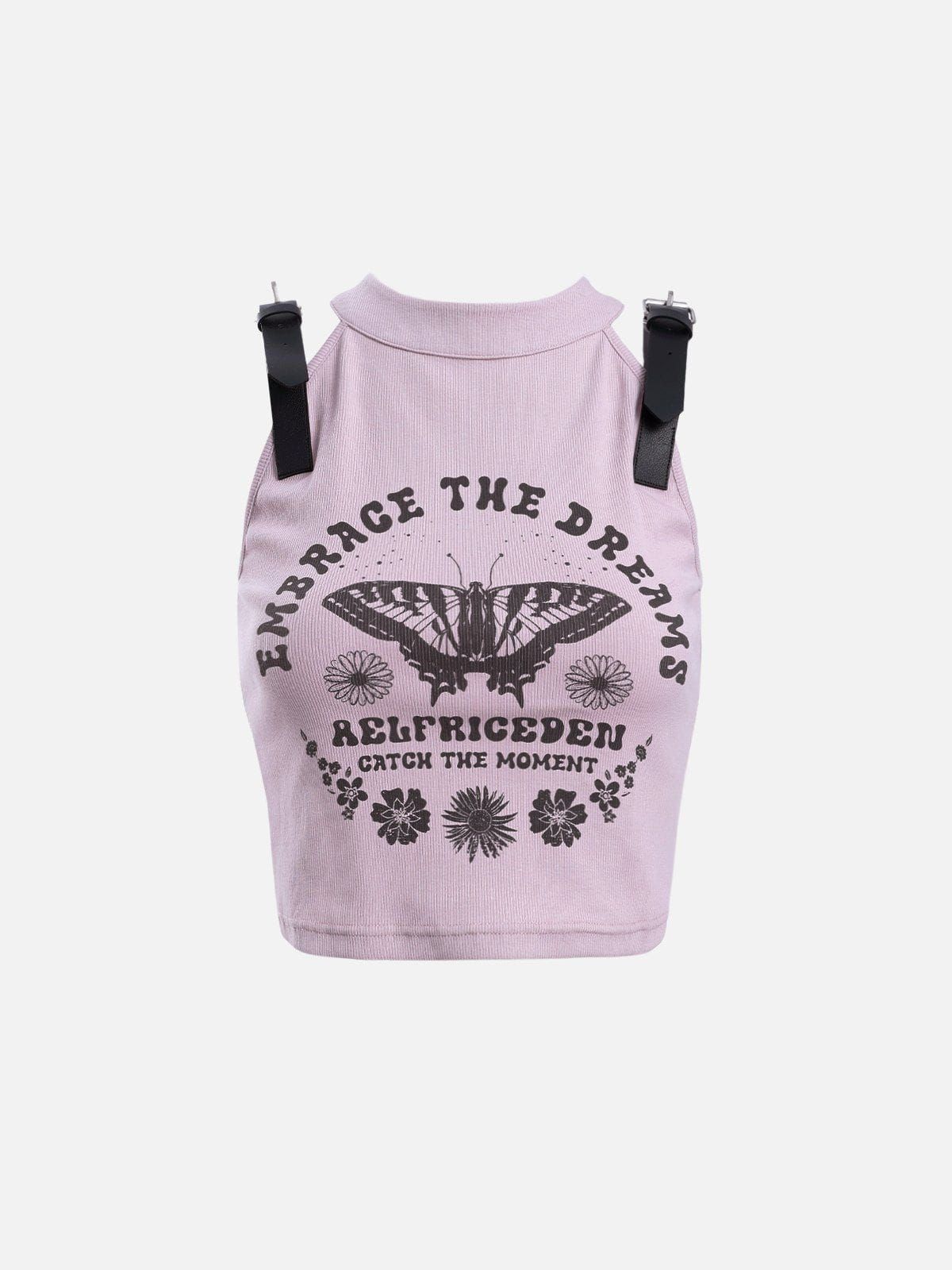 Butterfly Print Belt Cami Top sold by Aelfric Eden product image thumbnail 2