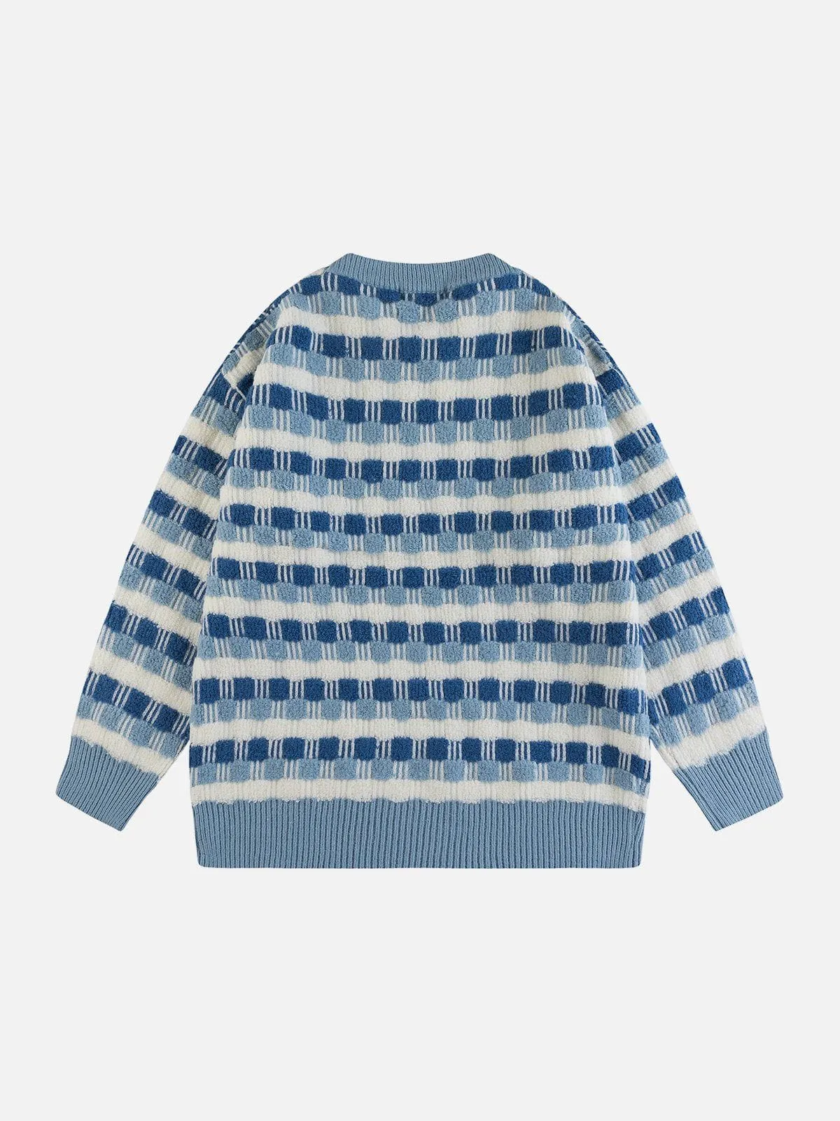 Aelfric Eden Colorblock Flocked Plaid Sweater sold by Aelfric Eden product image thumbnail 4