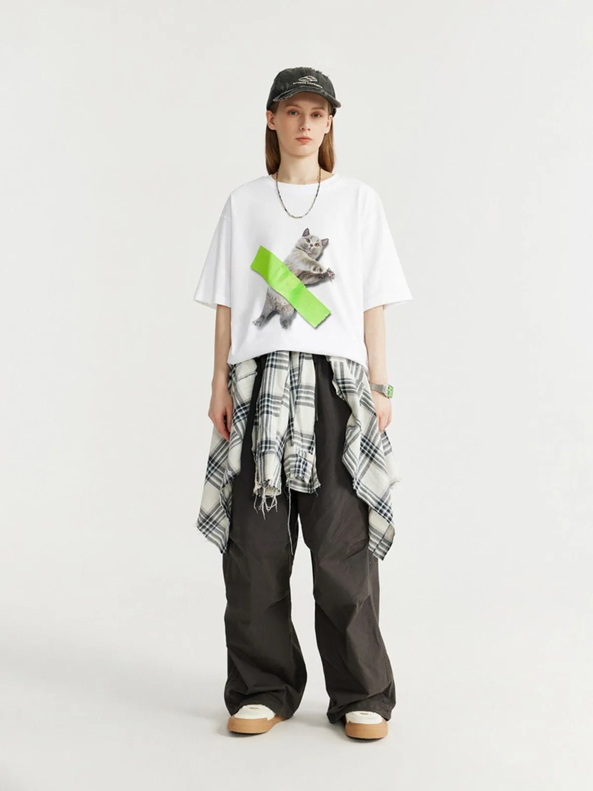 Aelfric Eden Cat Print Tee sold by Aelfric Eden product image thumbnail 3