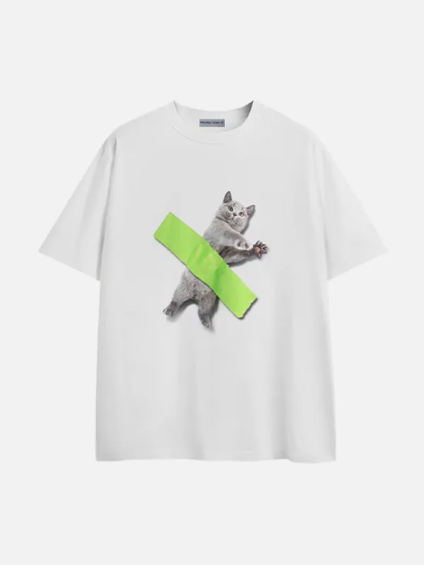 Aelfric Eden Cat Print Tee sold by Aelfric Eden