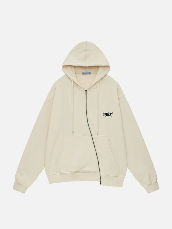 Aelfric Eden Irregular Zip Up Hoodie sold by Aelfric Eden