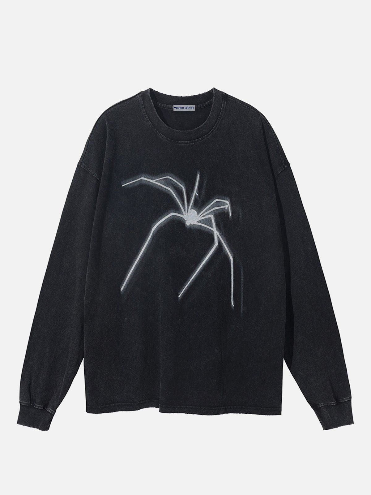 Aelfric Eden Spider Print Washed Sweatshirt sold by Aelfric Eden