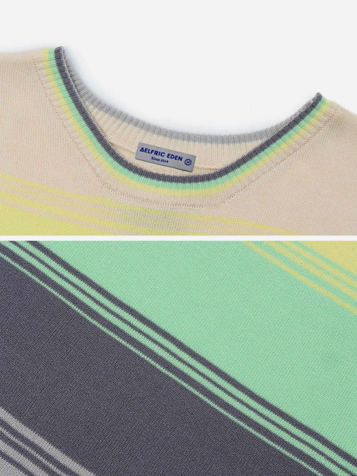 Rainbow Stripe Knitting Cami Top sold by Aelfric Eden product image thumbnail 4