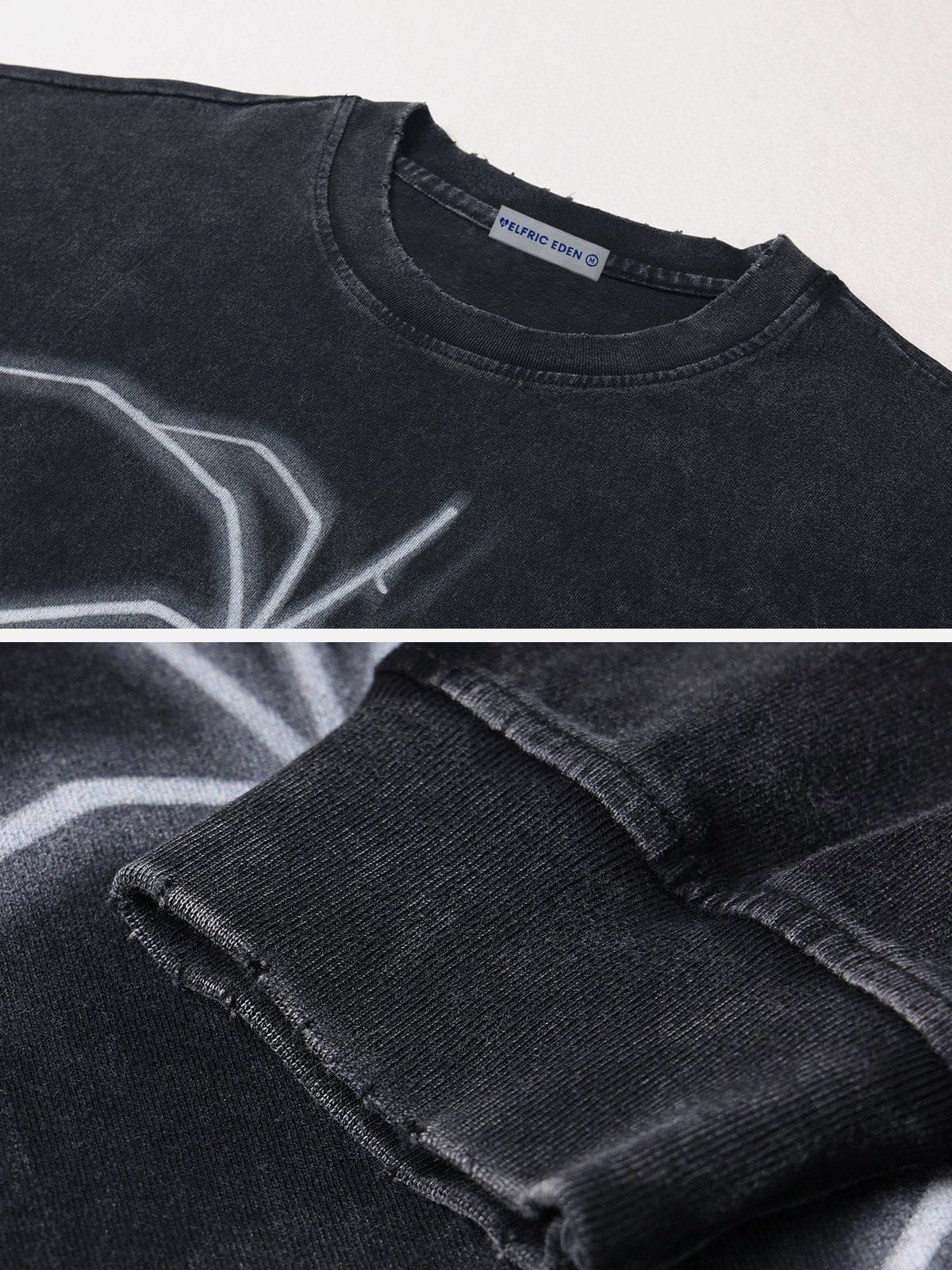 Aelfric Eden Spider Print Washed Sweatshirt sold by Aelfric Eden product image thumbnail 3
