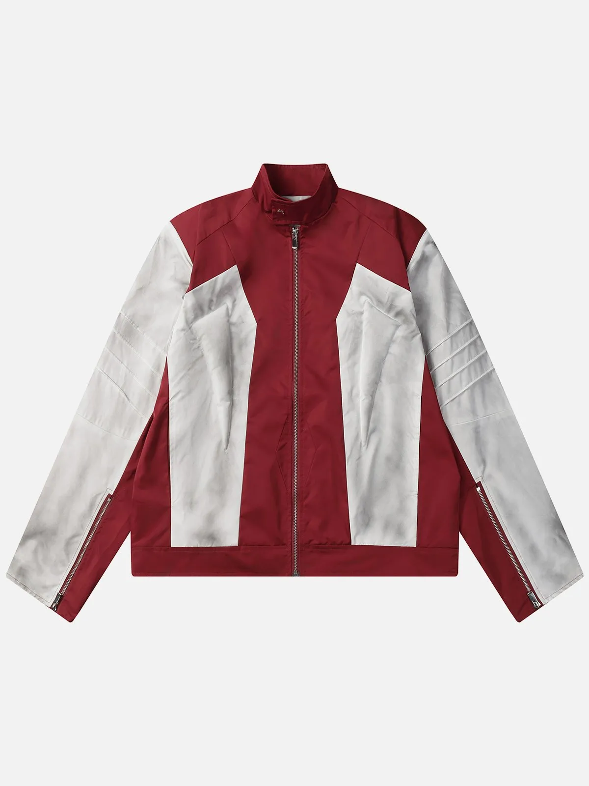 Aelfric Eden Dirt Color Patchwork Racing Jacket sold by Aelfric Eden