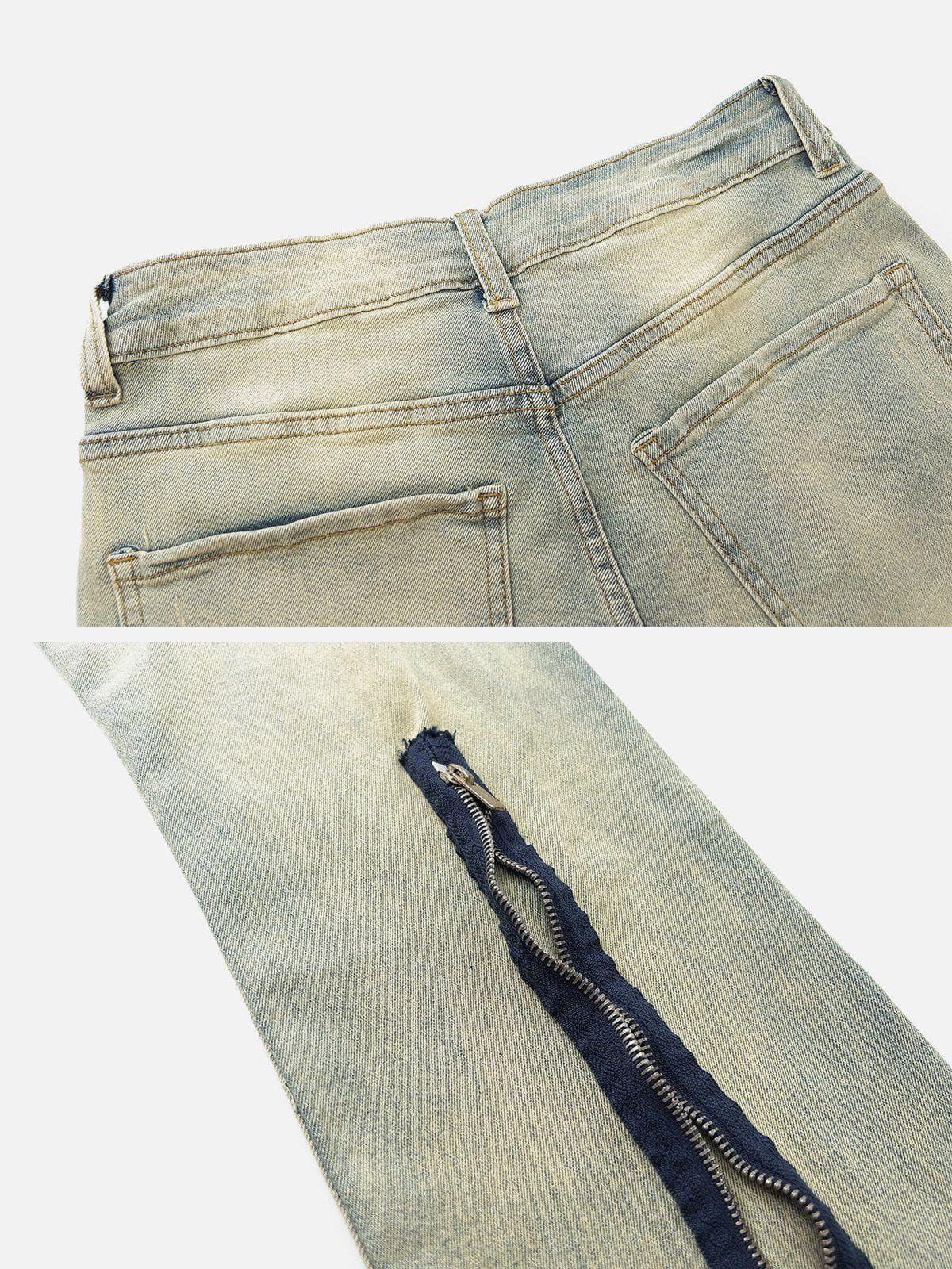 Aelfric Eden Washed ZIP UP Jeans sold by Aelfric Eden product image thumbnail 3