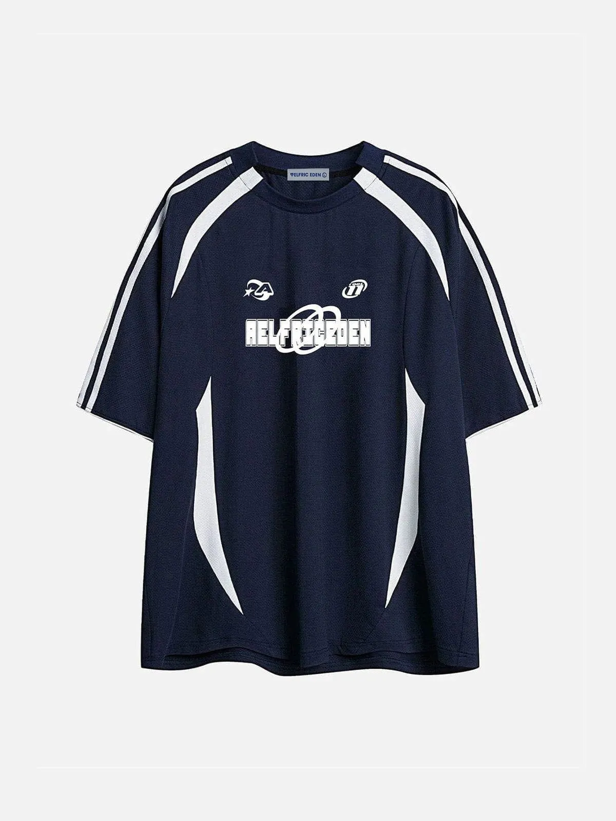 Aelfric Eden Contrast Color Stripe Soccer Jersey sold by Aelfric Eden