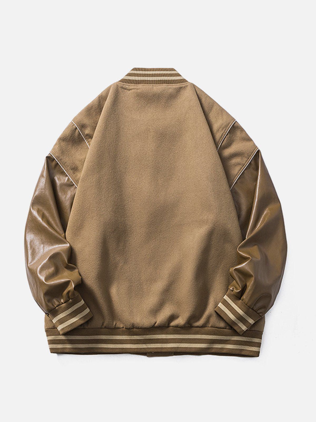 Aelfric Eden Drop Shoulder Patchwork Varsity Jacket sold by Aelfric Eden product image thumbnail 3