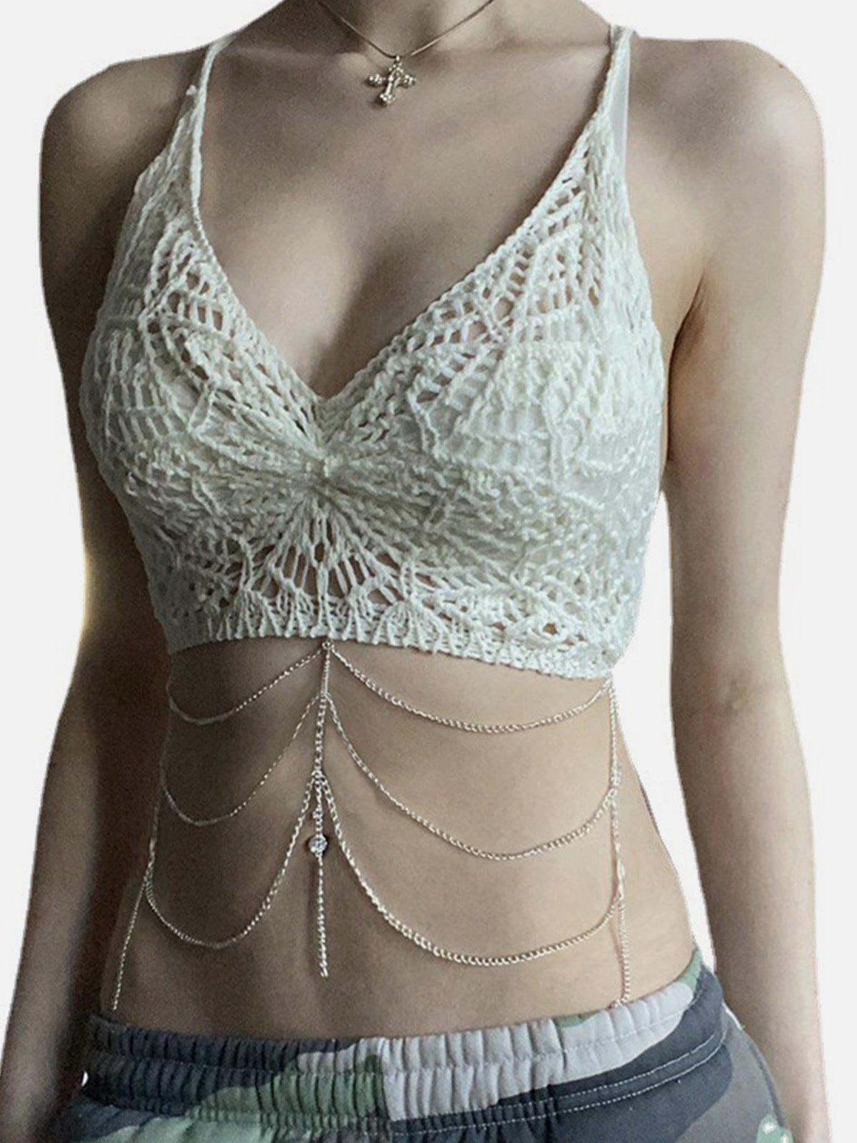 Skeleton Metal Chain Camis Top sold by Aelfric Eden product image thumbnail 2