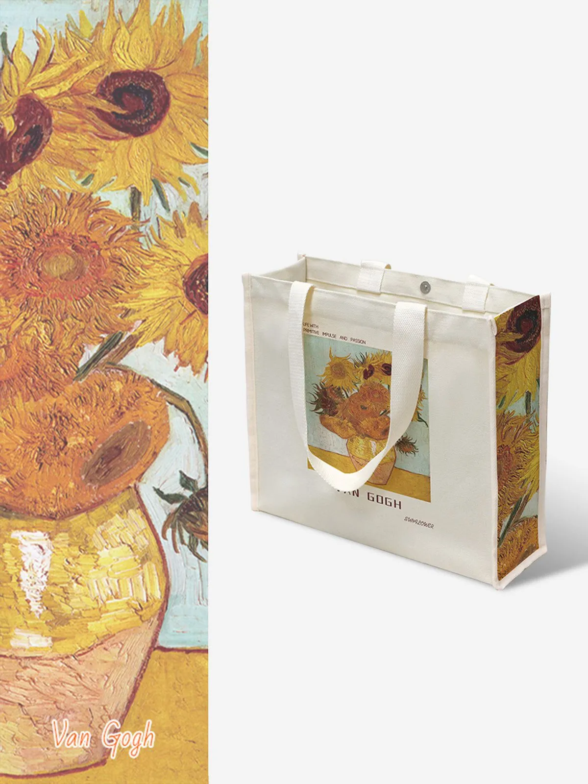 Large Van Gogh Canvas Tote Bag sold by Aelfric Eden product image thumbnail 3
