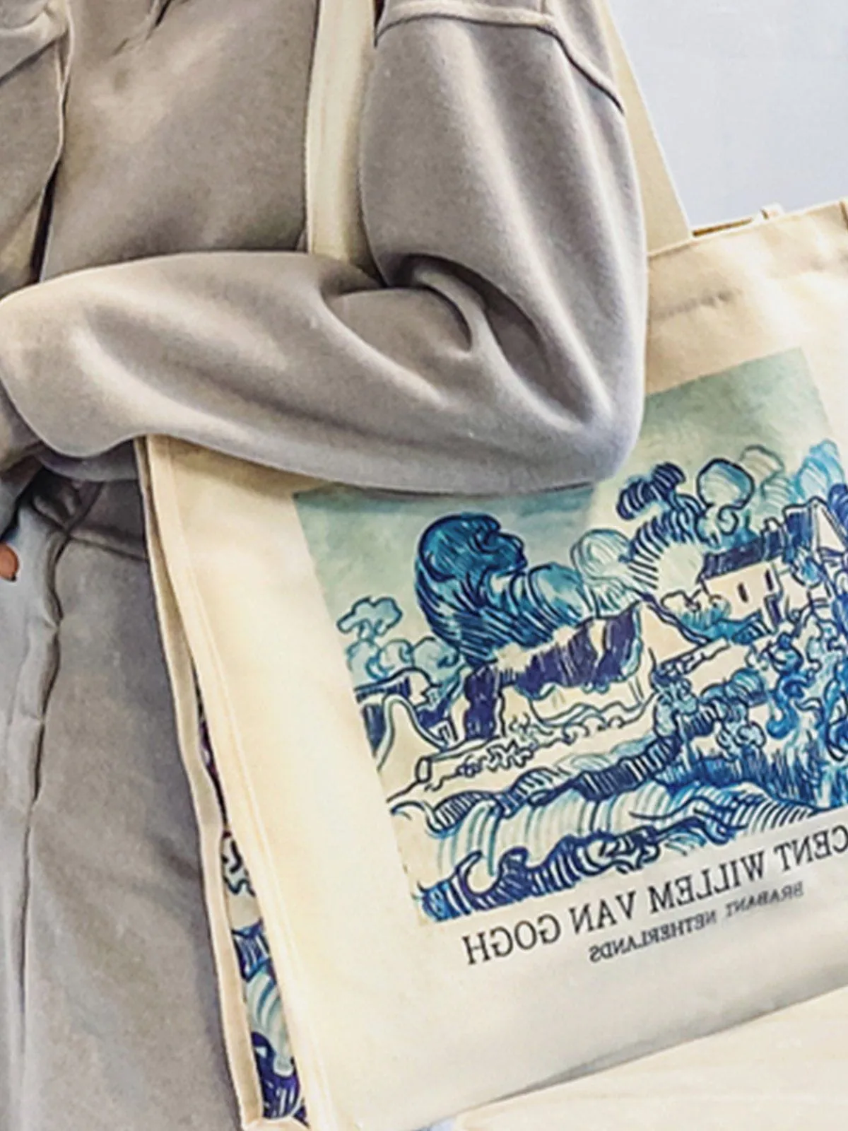 Large Van Gogh Canvas Tote Bag sold by Aelfric Eden product image thumbnail 5