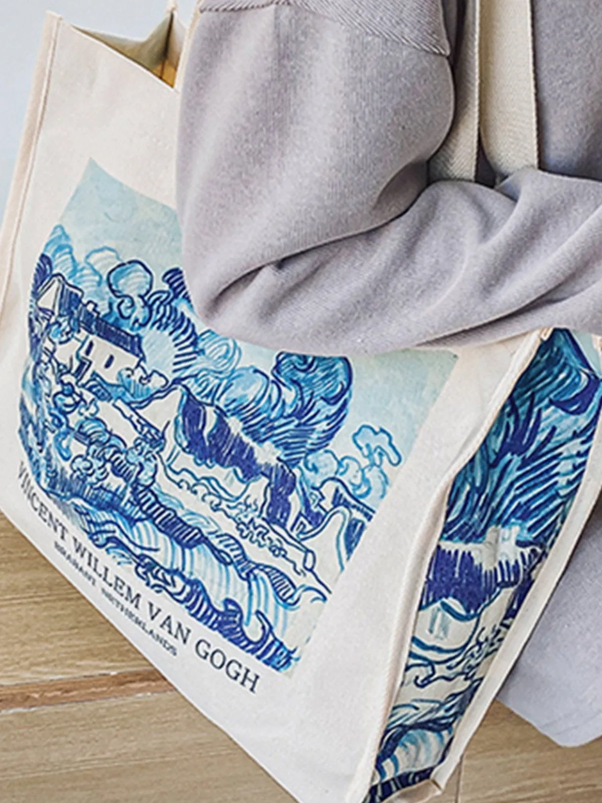 Large Van Gogh Canvas Tote Bag sold by Aelfric Eden product image thumbnail 4