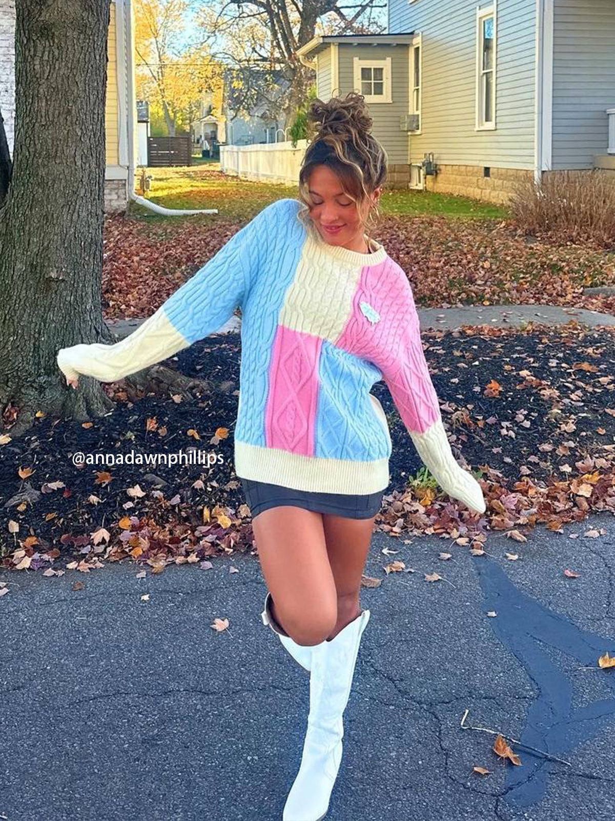 Aelfric Eden Block Patchwork Sweater sold by Aelfric Eden