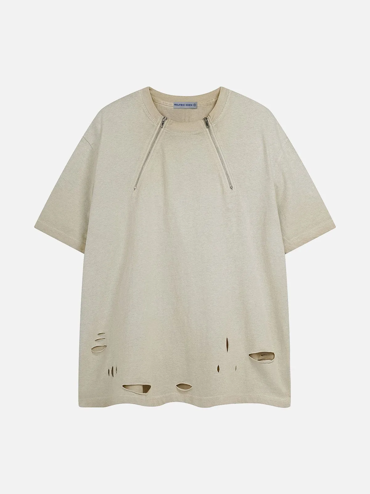 Aelfric Eden Zip Up Distressed Tee sold by Aelfric Eden