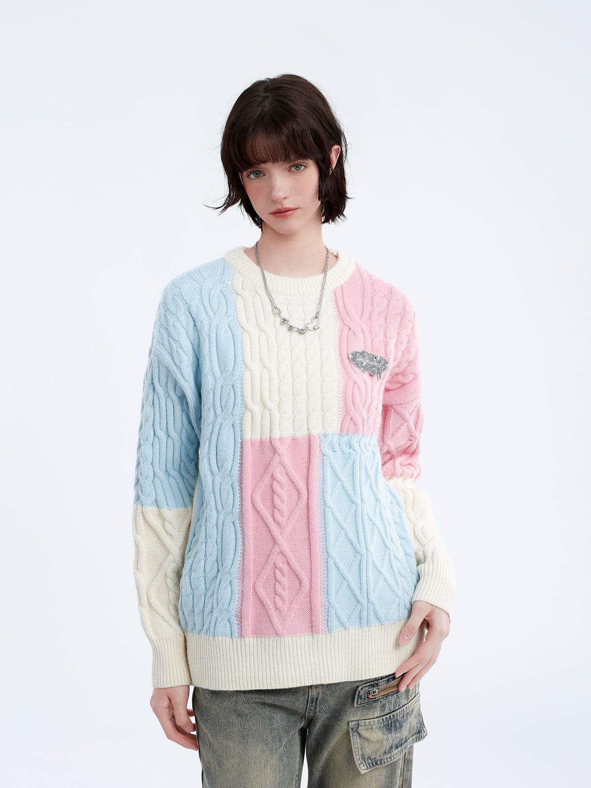 Aelfric Eden Block Patchwork Sweater sold by Aelfric Eden product image thumbnail 3
