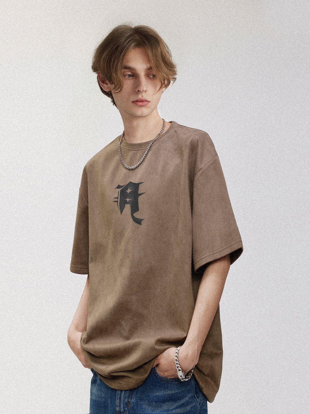 Aelfric Eden Star Pattern Suede Tee sold by Aelfric Eden