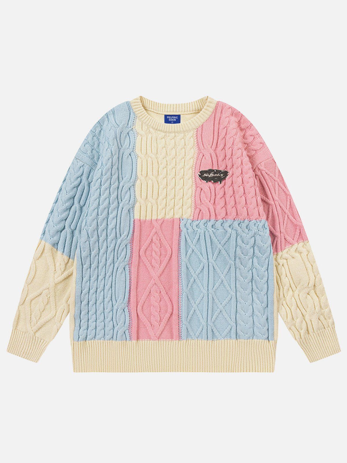 Aelfric Eden Block Patchwork Sweater sold by Aelfric Eden product image thumbnail 2