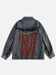 Aelfric Eden Ethnic Style Washed Denim Jacket sold by Aelfric Eden
