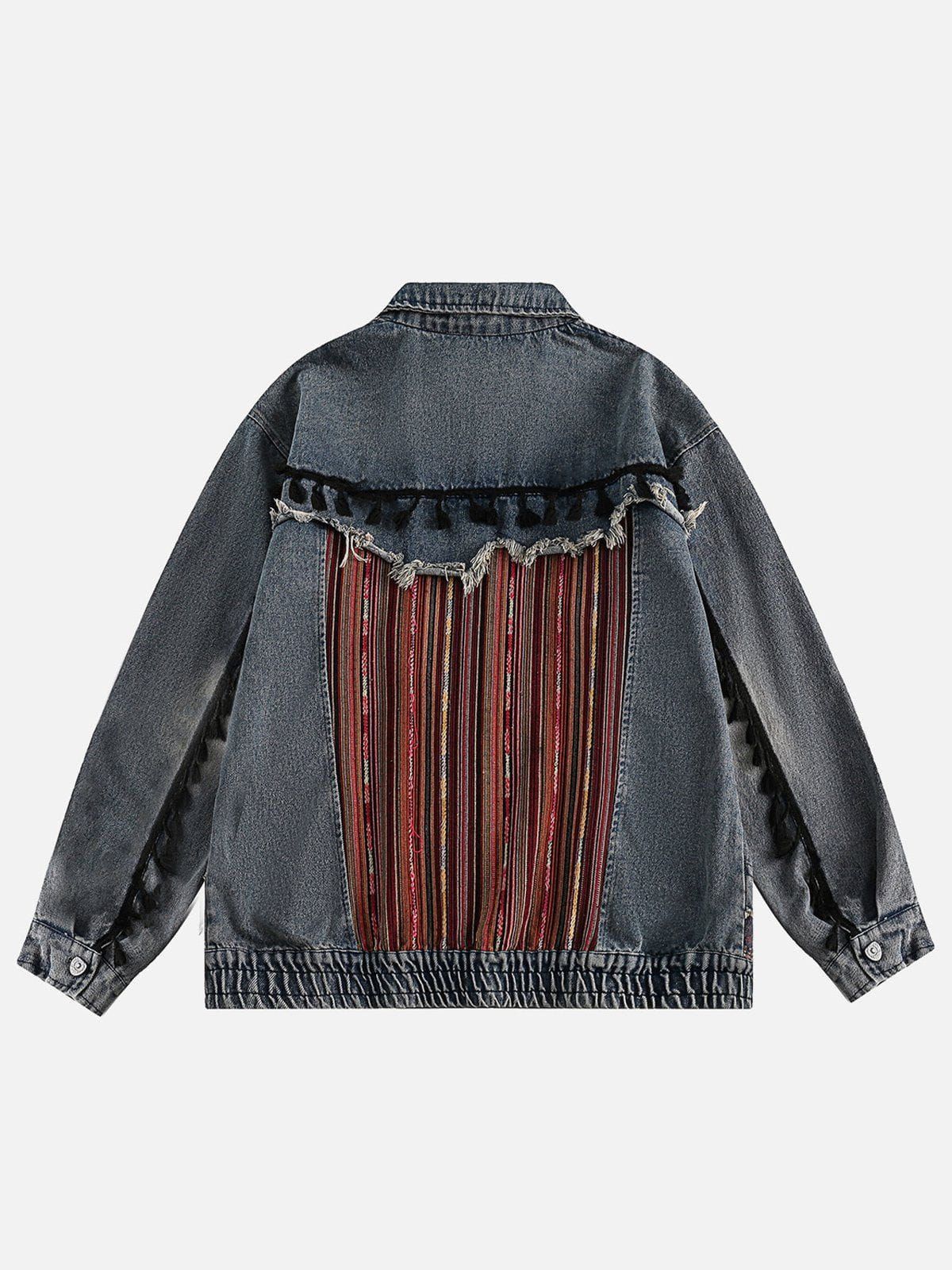 Aelfric Eden Ethnic Style Washed Denim Jacket sold by Aelfric Eden product image thumbnail 2