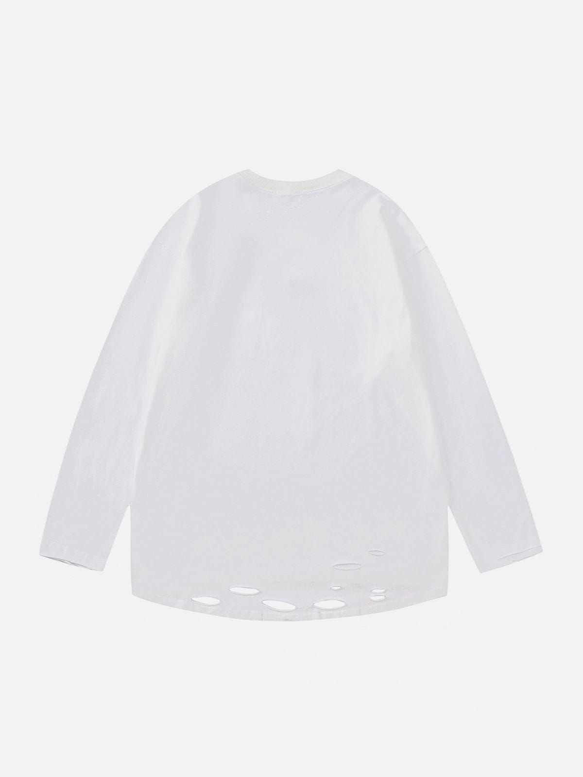 Aelfric Eden Half Zip Up Distressed Sweatshirt sold by Aelfric Eden product image thumbnail 3