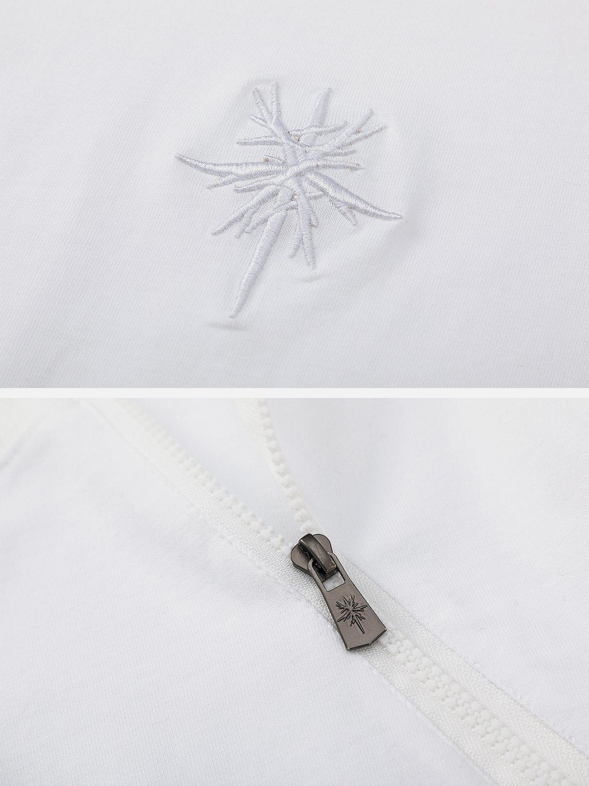 Aelfric Eden Half Zip Up Distressed Sweatshirt sold by Aelfric Eden product image thumbnail 4