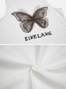 Butterfly Shadow Print Tank Top sold by Aelfric Eden