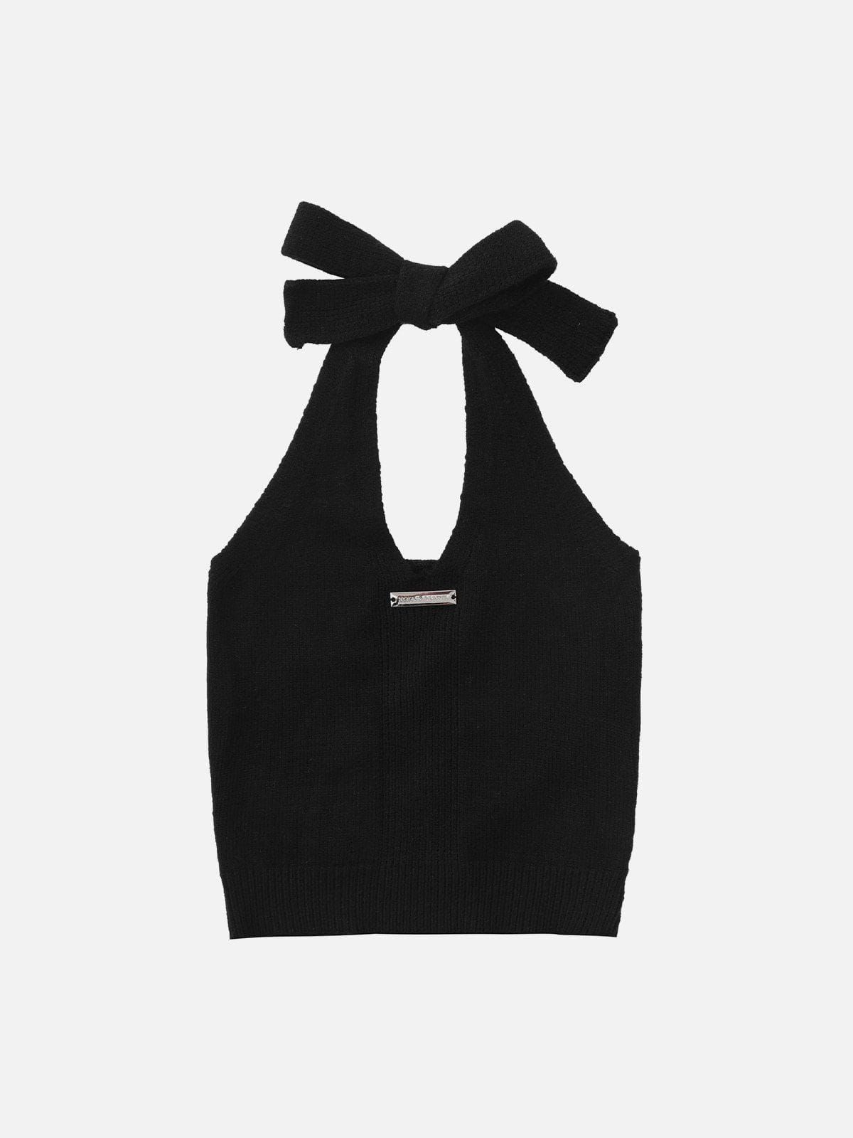 Solid Embroidered Patch Sweater Cami Top sold by Aelfric Eden product image thumbnail 6