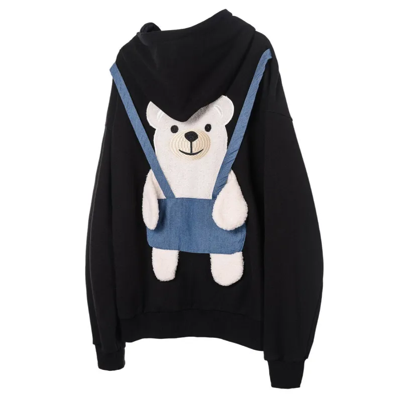 Aelfric Eden Bear Strap Patchwork Hoodies sold by Aelfric Eden