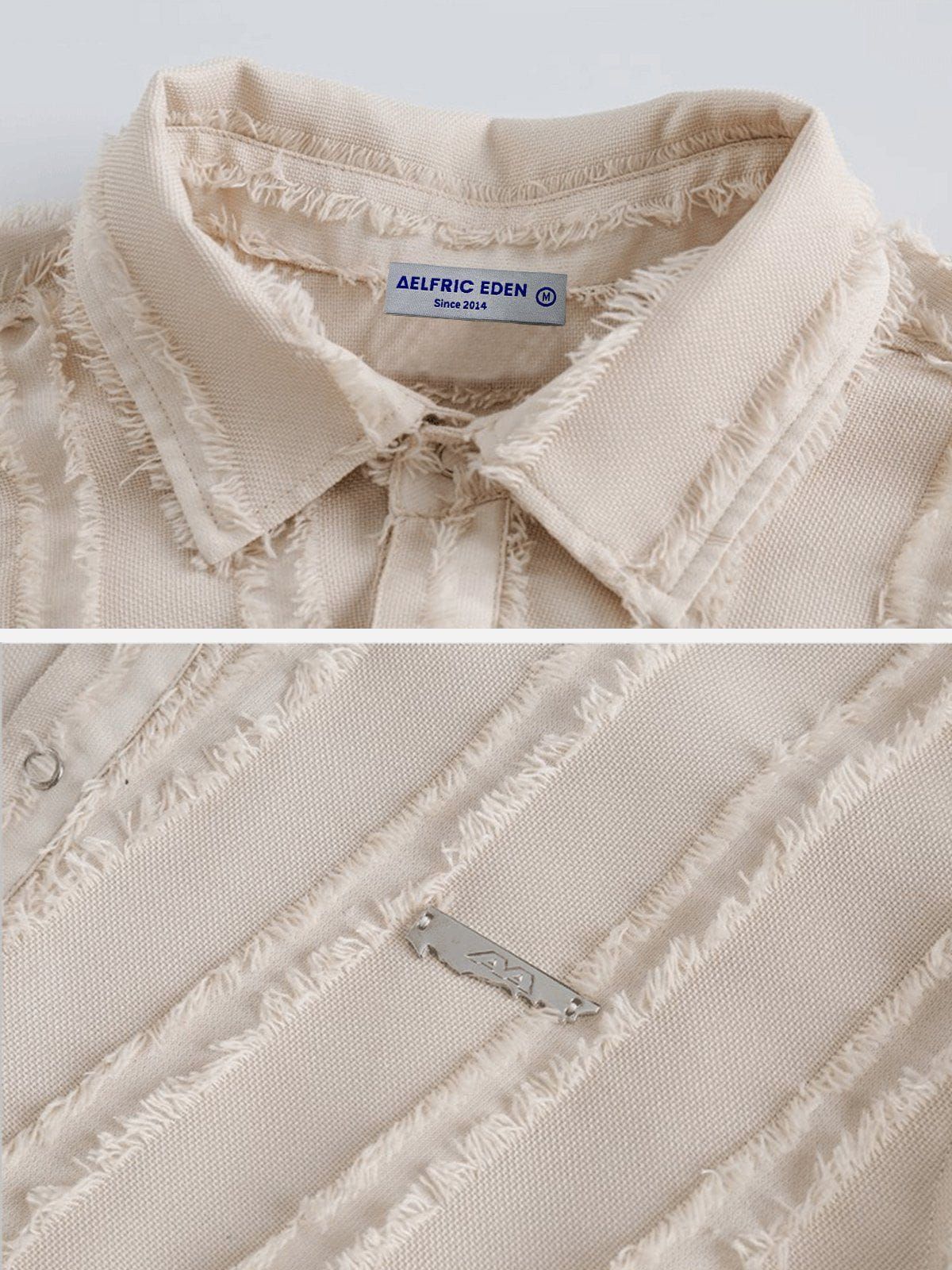 Aelfric Eden Twill Raw Short Sleeve Shirts sold by Aelfric Eden product image thumbnail 6