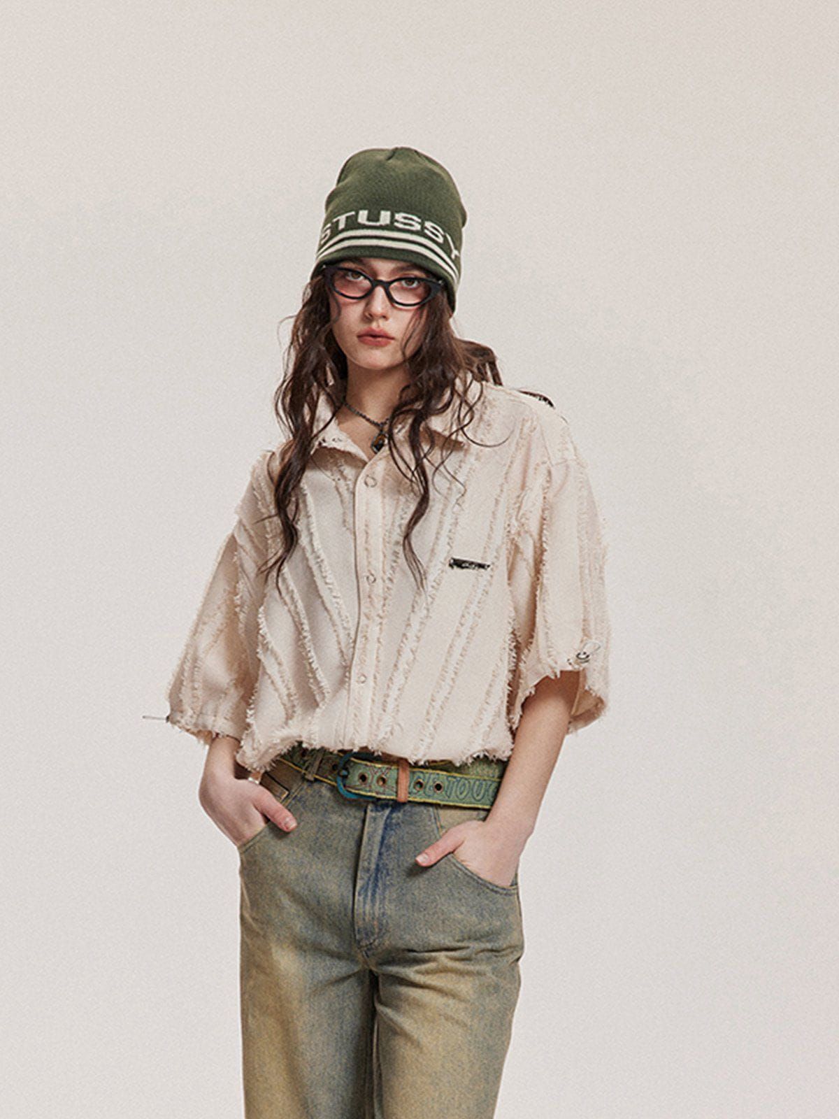 Aelfric Eden Twill Raw Short Sleeve Shirts sold by Aelfric Eden product image thumbnail 8