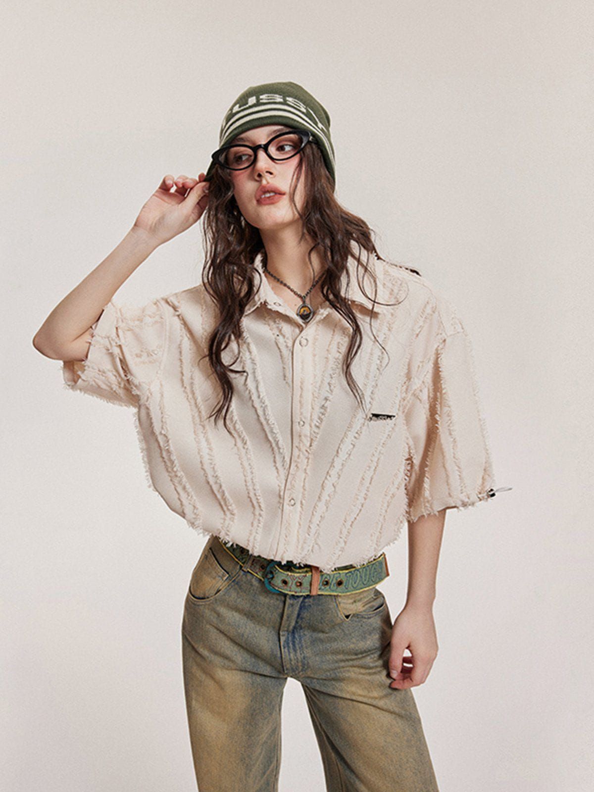 Aelfric Eden Twill Raw Short Sleeve Shirts sold by Aelfric Eden product image thumbnail 4