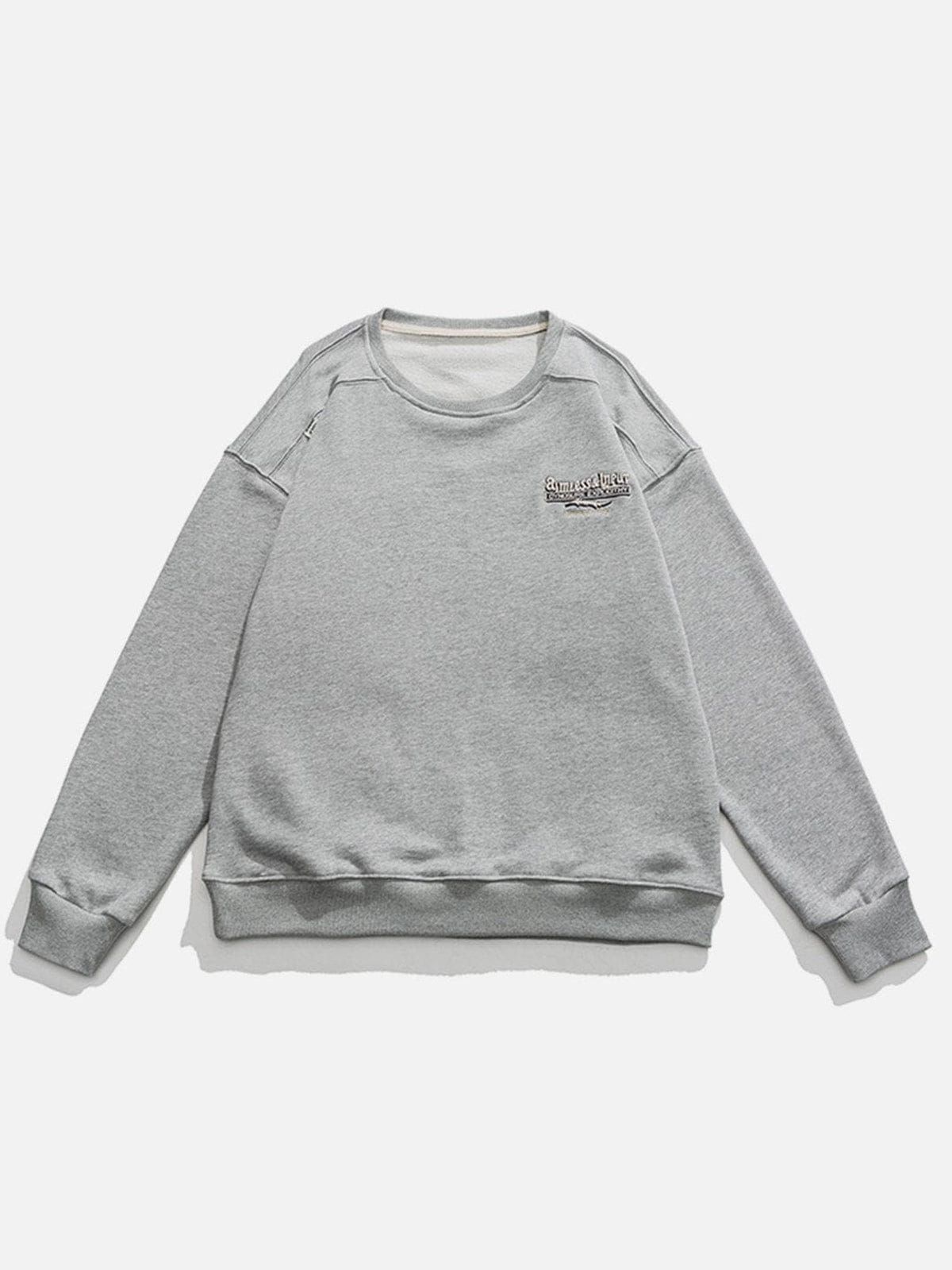 Embroidered Patchwork Sweatshirt sold by Aelfric Eden product image thumbnail 4