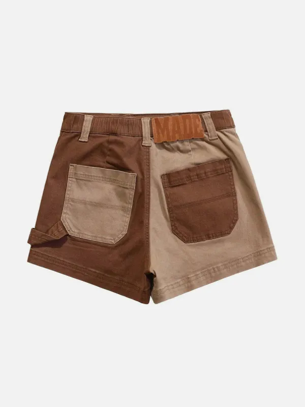Aelfric Eden Color Patchwork Slim Fit Denim Shorts sold by Aelfric Eden