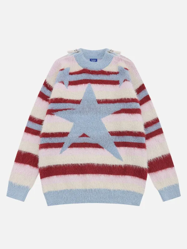 Aelfric Eden Stripes Star Jacquard Sweater sold by Aelfric Eden