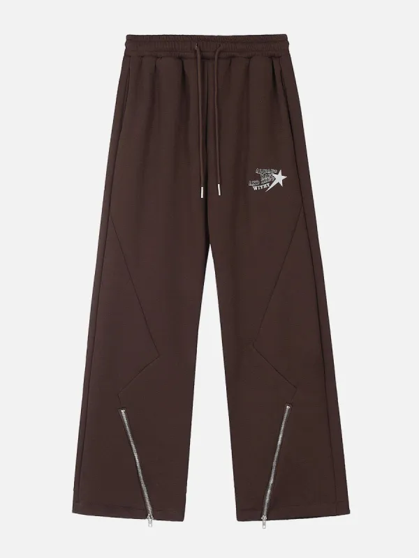 Aelfric Eden Zip Up Decoration Sweatpants sold by Aelfric Eden