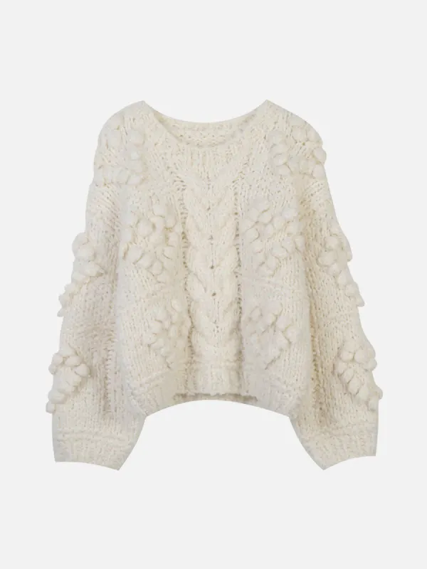 3D Heart-Shape Manual Knit Sweater sold by Aelfric Eden