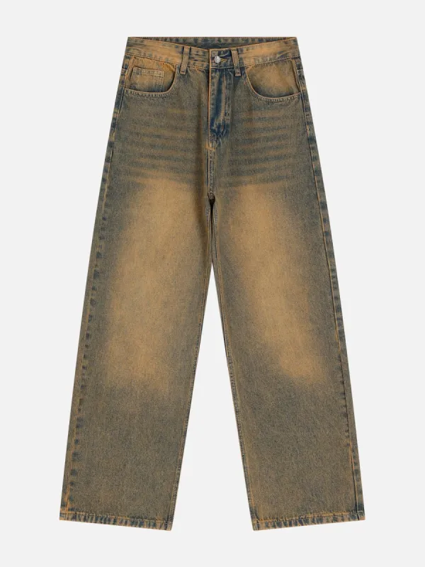 Aelfric Eden Mud Dyeing Washed Loose Jeans sold by Aelfric Eden